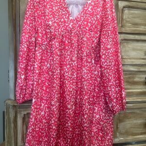 Floral Pink Kids Dress